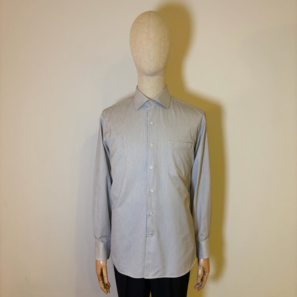 J.Hilburn Men’s Micro Stripe Cotton Button Down Shirt XL